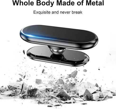 ?2-Pack? Magnetic Phone Holder for Car, Super Strong Magnet with 4 Metal Plates, 360° Rotation Dashboard Mount