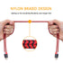 RCA Cable 15Ft, 2RCA Male to 2-RCA Male Audio Stereo Subwoofer Cable, Nylon-Braided for Home Theater, 15Ft/5M
