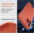 FireNova iPhone 15 Pro Case, Pink Pomelo, 6.1", Silicone, Camera Protection, Soft Microfiber Lining, Includes 2 Screen