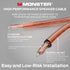 Monster XP Copper Clad Aluminum (CCA) Speaker Wire, 14 Gauge Cable 100 FT Spool, Ideal for Home Cinema