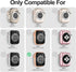 DABAOZA Compatible Apple Watch Bands 40mm with Bumper, Bling Glitter Women Silicone Soft Strap for iWatch (Black