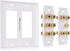 Cable Matters Double Gang 5.1 Speaker Wall Plate in White - Home Theater Wall Plate, Banana Plug