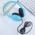 Waneni 2 Pack 3.5mm Headsets Wired Headphones Bulk for Classroom School, Pulg, Lightweight, Sturdy for Kids Students
