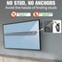 AENTGIU 32-75 Inch 600x400mm, 150 lbs Studless TV Wall Mount, No Drill Drywall TV Mount for Smart TVs, Max VESA Low