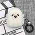 Compatible AirPods Case Cover, Glow in The Dark Cute Ghost Case for AirPods 2nd & 1st, Soft Silicone