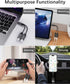 Dual USB C Headphone and Charger Adapter, 2-in-1 Type C Audio Adapter with Fast Charging for iPhone 15 Series, Samsung