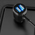 Garmin Nuvi Car Charger, Dual Port USB Power Cable for Garmin GPS, Mini USB Charging Cord for Nuvi C255 Dashcam.