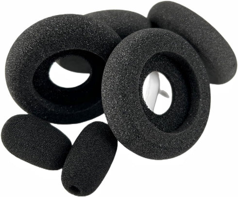 Replacement Foam Ear Pads for Plantronics HW251N, HW261N, HW510, HW520, Blackwire C225, C310, C320, 3210, 3220, 3310,