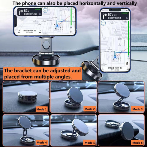 TUKEFEV 360Rotating Car Mount Patch Folding Universal Phone Holders for Your Dashboard Cell Phone Holder Car Magnetic