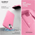 SURPHY iPhone 14 Case (6.1", 2022) - Pink Liquid Silicone, MagSafe Compatible, with 2 Screen Protectors & Camera Cover.