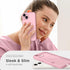 CAPRARO iPhone 14 Case, Peach Pink - Shockproof, Slim, Translucent Matte, 14FT Drop Protection, Full Camera Protection,