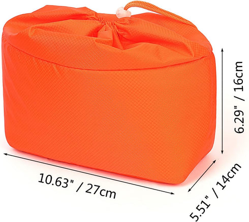 Shockproof Camera Insert Bag for SLR DSLR Mirrorless Camera Accessories, Water Resistant Pouch with Adjustable Dividers