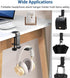 Weiyichuang Adjustable Headphone Stand, Foldable Hanger, Desk Hook for Headphones