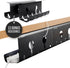 No-Drill Under Desk Cable Management Tray - 2-Pack Wire Organizer for Standing Desk Cord Management