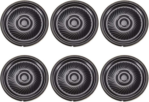 uxcell 0.5W 32 Ohm Micro Internal Speaker Magnet Loudspeaker 40mm Dia, 6pcs