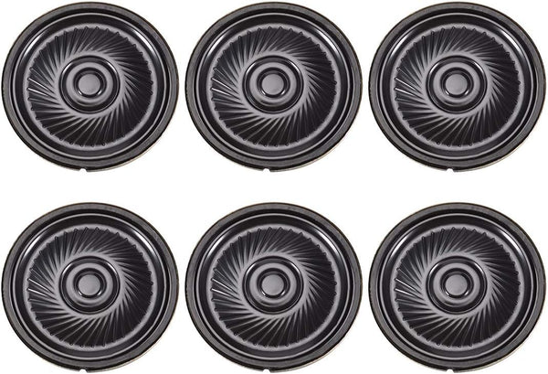 uxcell 0.5W 32 Ohm Micro Internal Speaker Magnet Loudspeaker 40mm Dia, 6pcs