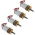 JUZITAO 4PCS N20 3V-6V Mini Micro Gear Motor DC Slow Speed Full Metal Gearbox Micro Motor Speed Reduction Motor for DIY