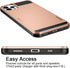 Vofolen iPhone 12 Pro Max Case 5G Wallet Cover with Credit Card Holder Slot, Rose Gold