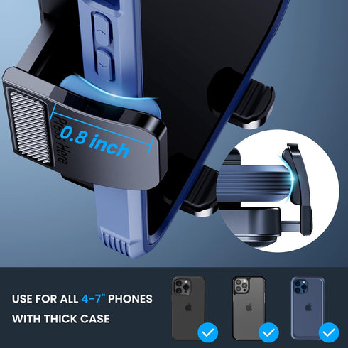 Phone Mount for Car, Hands Free Cell Phone Holder for Car Vent, Universal Fit for iPhone and Android Smartphones