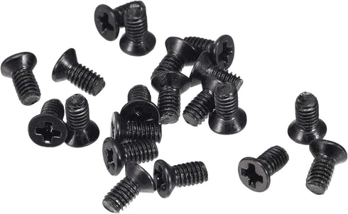 uxcell Black Phillips Screw Fasteners M2.5 x 5mm for Laptop PC TV Fan Switch, 500pcs