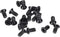 uxcell Black Phillips Screw Fasteners M2.5 x 5mm for Laptop PC TV Fan Switch, 500pcs