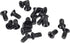 uxcell Black Phillips Screw Fasteners M2.5 x 5mm for Laptop PC TV Fan Switch, 500pcs