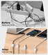 MoKo 6 Pack Magnetic Cable Clips, Under Desk Cable Management, Adhesive Magnetic Cord Holder, Magnetic Cord Organizer