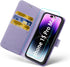 MONASAY Wallet Case for iPhone 15 Pro Max 5G, 6.7-inch, Flip Folio Leather Cover with Credit Card Holder, Lavenders