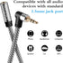 Headphone Extension Cable 25 ft, 3.5mm Male to Female Stereo Audio Extension, Double Shielded Braided Cord