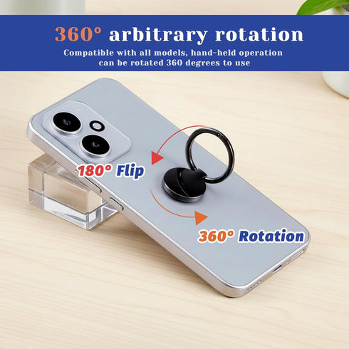 Josojoou 3PCS 360 Cell Phone Ring Holder, Rotating Finger Holder for Back of Phone, Self-Adhesive Cellphone Ring Grip