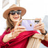 LeYi Purple Soft TPU Case for Samsung Galaxy A15 5G: Shockproof, Love Heart Plating, with 2 Tempered Glass Protectors.