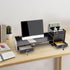 QUSKLISU (05) Computer Monitor Stand, Computer Rack with Drawers, Two top Platforms Desk Organizer Monitor Stand