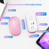 AZTZATZ 5.2 2.4G Wireless Bluetooth Mouse Rechargeable Long Lasting Dual Mode - BT & Silent RGB LED Mice, Slim Portable