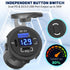 12V USB Panel Cigarette Lighter Socket with Rocker Switch: Qidoe Multiport 58W 12V USB Outlet with LED Voltmeter 150W Cigarette Lighter Splitter 12V Plug DC Outlet 3 in 1 Panel for Car Marine RV Truck
