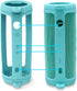 LTGEM Silicone Protective Case for JBL Flip 6 Portable Bluetooth Speaker, Teal (Case Only)