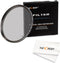 K&F Concept 55mm Circular Polarizing Filter, Super Slim Multi Coated Glass CPL Filter with Microfiber Cloth