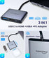 eqimaimai Adapter(4K@120HZ) 100w 10Gbps,4K USB C to HDMI Multi-Port with PD,USBC Laptop Docking Station for Monitor