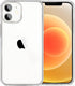 JJGoo iPhone 12 Mini Case, Soft Transparent Shockproof Protective Slim Thin Bumper Phone Cover, Clear