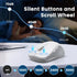 Wireless Bluetooth Mouse (USB + BT1 + BT2), Full Size, Multi-Device Silent Mouse for Computer, Laptop, iPad, MacBook