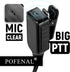 RDM2070D CLS1110 CLS1410 Single-Wire Walkie Talkie Earpiece Compatible for Motorola CP200 GP2000 XU1100 PRO1150 MU12 Radio with PTT Mic Headset (C-Shaped)