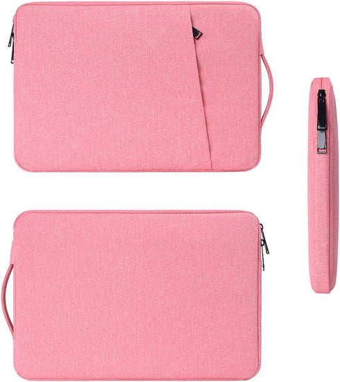 15.6 Inch Waterproof Laptop Case Bag for Women, Chromebook Sleeve for HP Spectre x360, Lenovo Flex 5, Acer Aspire (Pink)