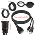 QIANRENON USB C & HDMI Waterproof Cable Adapter, 4K@60HZ, 1m/3.3ft for Car, Dashboard, Desk, USB C 2.0 + HDMI 1.4