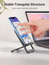 JSAUX Foldable Aluminum Adjustable Cell Phone Stand for Desk (Black)