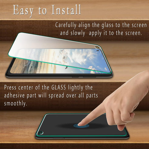 HPTech (2-Pack) Compatible for Moto G Power 2021 Tempered Glass Screen Protector, 9H Hardness, HD Clear Case Friendly