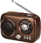 Gelielim Portable AM FM Radio, Bluetooth Speaker Retro Radio, Rechargeable Battery Operated, Suitable for Indoor &