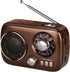 Gelielim Portable AM FM Radio, Bluetooth Speaker Retro Radio, Rechargeable Battery Operated, Suitable for Indoor &