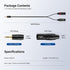 3.5mm 1/8 Inch 10ft MP3 MS024 NEEWER TRS AUX to Dual XLR Breakout Cable, Male to Male Audio Cord Adapter Connector