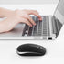 VssoPlor Wireless Mouse, 2.4G Slim Portable Computer Mice with Nano Receiver for Notebook, PC, Laptop (Black and Silver)