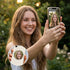 Hadnves Selfie Magnetic Mirror Convex Wide-Angle Mirror for Phone Back Camera Selfies Logging Streaming Video Recording