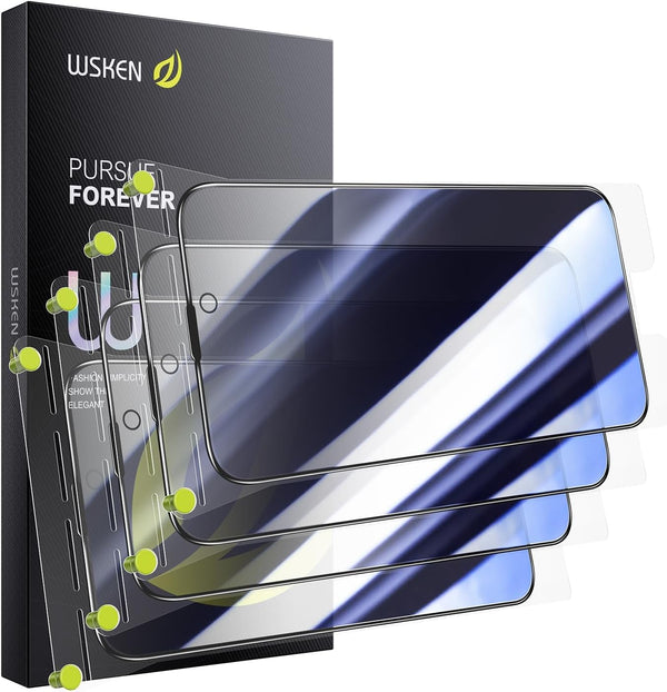 WSKEN Replacement Privacy Screen Protector for iPhone 14 Pro Max, 4 Pack (WITHOUT INSTALLING KIT)